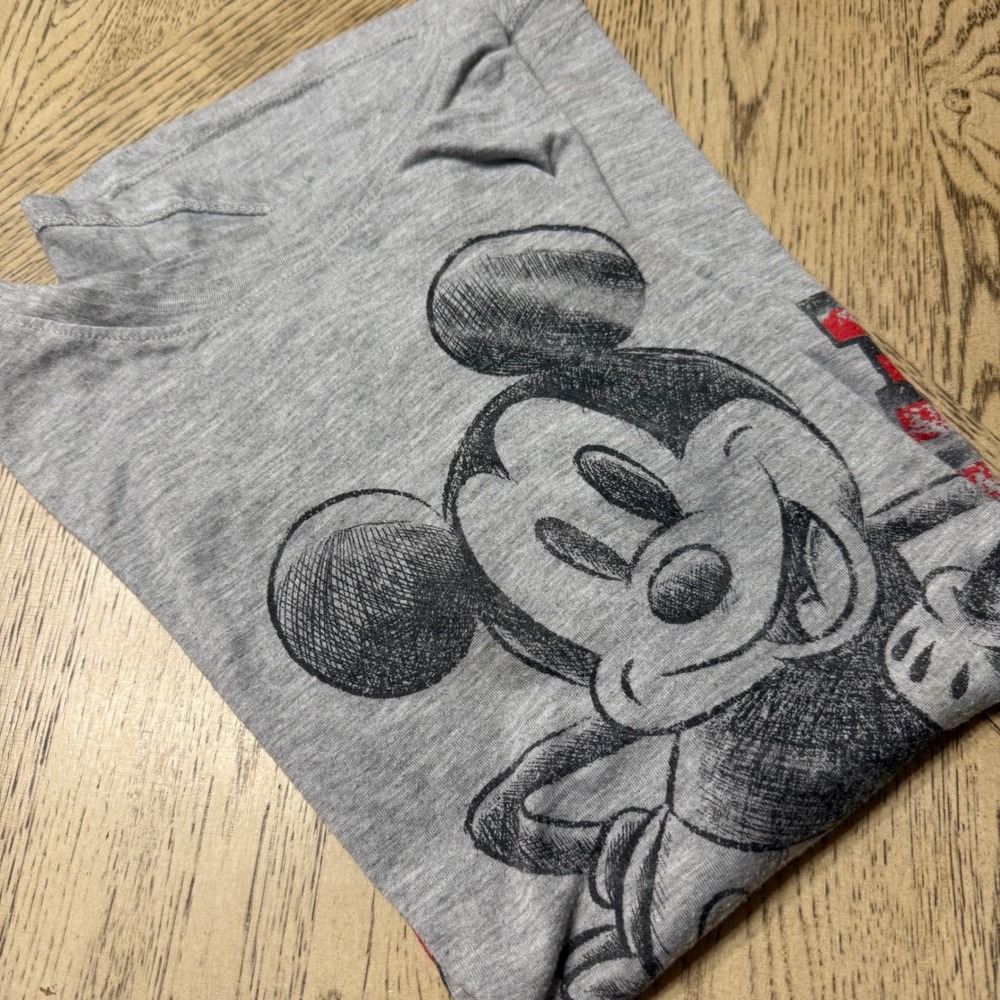 Disney Mickey Mouse Graphic T Shirt‎ Women XL Gray "The One and Only" Tee